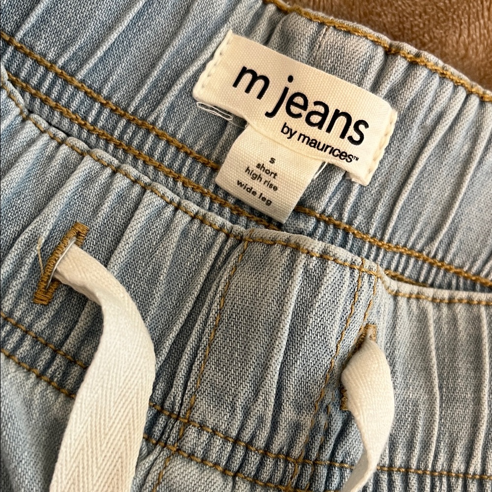 Maurices high rise, elastic waist, wide leg jeans - Picture 2 of 12